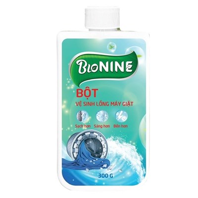 Bột vệ sinh lồng giặt BIO NINE 300g (30 chai/thùng)
